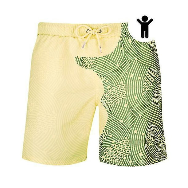 Traje de bano magico corto Hombre Hombres Mujeres Cambio de color Banadores de playa Traje de bano Bano de secado rapido Pantalon de playa informal 11XXL Walmart en linea