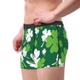 thumbnail image 2 of Yiaed Happy saint Patricks day Print Men's Soft Cotton Boxer Shorts Breathable Boxers Underwear Moisture-Wicking Underwear Stretch Boxer Briefs for Man-Large, 2 of 5