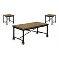thumbnail image 2 of Furniture of America Gillis 3-Piece Coffee Table Set, Medium Oak, 2 of 8