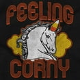 thumbnail image 2 of Feeling Corny Candy Corn Unicorn Women's Plus Size Graphic Tee Brisco Brands 2X, 2 of 5