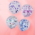 thumbnail image 4 of RV 100 globos de confeti rellenos de confeti, decoraciones para fiestas de cumpleaños, bodas, aniversarios y celebraciones. brillar  Electrónica, 4 of 5