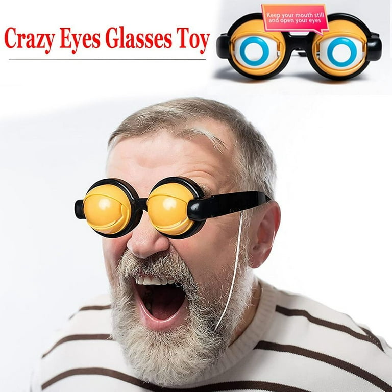 Buldging Crazy Eyes Silly Funny Novelty Costume Party Glasses