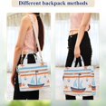 thumbnail image 4 of FORMRS Womens Corduroy Tote Bag Crossbody Shoulder Handbag with Pocket, Blue Nautical Pattern, 4 of 7