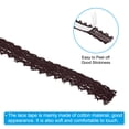 thumbnail image 3 of Unique Bargains 0.7' Wide 2 Yards Self Adhesive Lace Tape Ribbon Stickers Masking Cotton Decorative for Craft, Coffee 2 Pack, 3 of 6