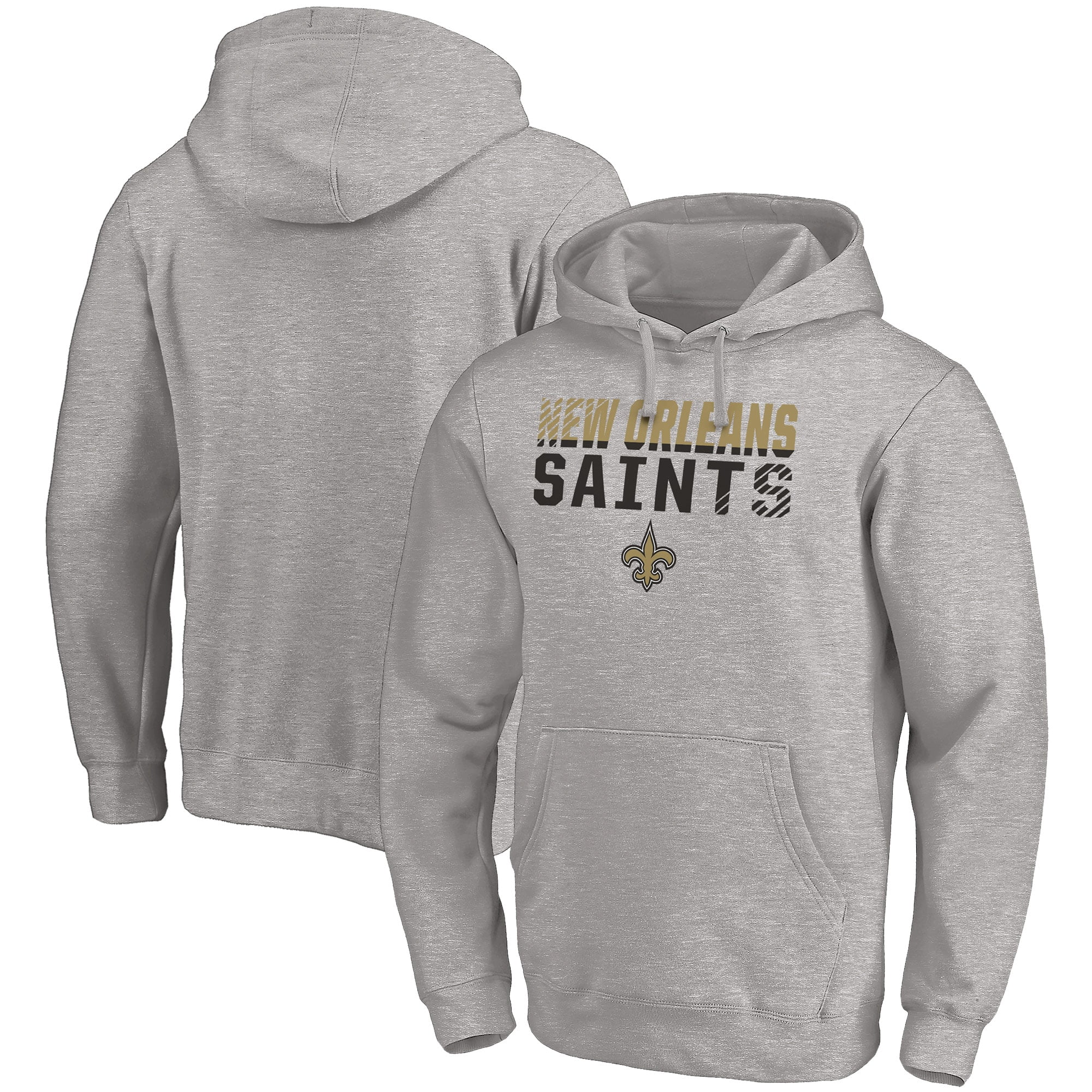 Autumn And Winter Leisure Pullover For New Orleans Saints Mens American Football Hoodie Fleece Sweatshirts Color : Gray, Size : S 
