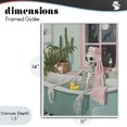 thumbnail image 4 of Stupell Industries Contemporary Midnight Soak Skeleton White Framed Giclee Art, 11 x 14, by The Prints Vibe, 4 of 8