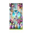 thumbnail image 3 of Xihbxyly Cortina de Pascua para Puerta, Tela con Diseño Festivo Multicolor, Decoración Duradera y de Fácil Instalación, Amplia Cobertura para Puertas, Uso En Interiores y Exteriores, Opción de Regalo, 3 of 7
