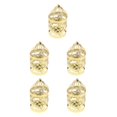 thumbnail image 2 of Guardoinrt Electroplated Metal Birdcage Shape Tea Light B- Candle Holder Gold Type E 5Set, 2 of 6