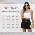 thumbnail image 2 of TEMOFON Summer Shorts for Women Elastic Waist Casual Shorts with Pocket Comfy Solid Color Black Pleated L, 2 of 8