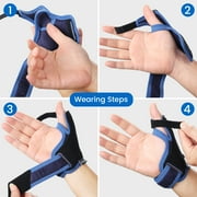 VELPEAU Thumb Support Brace - CMC Joint Thumb Spica Splint for Pain Relief, Arthritis, Tendonitis, Sprains, Strains, Carpal Tunnel & Trigger Thumb Immobilizer, Wrist Strap, Left or Right Hands (Small)