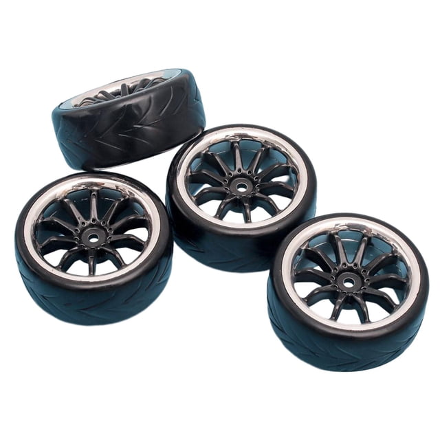 Reemplazo de neumáticos Zulema de goma 4 piezas para HPI 1:10 RC Electric Touring Car estilo R