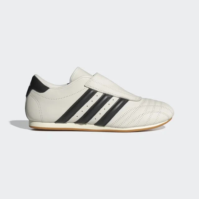 Ad-id-as Originals Taekwondo Soft Leather Shoes in Off White/Core Black/Gum