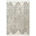 thumbnail image 2 of nuLOOM Amanda Moroccan Chevron Tassel Shag Area Rug, 10' x 14', Off White, 2 of 2