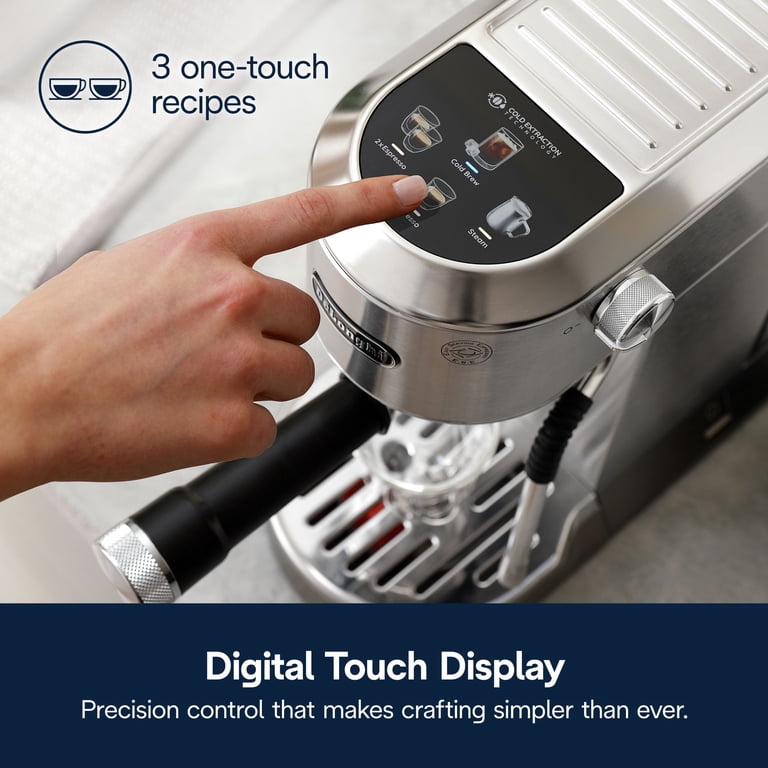 De'Longhi Dedica Duo Espresso Machine, Compact Size with Built in