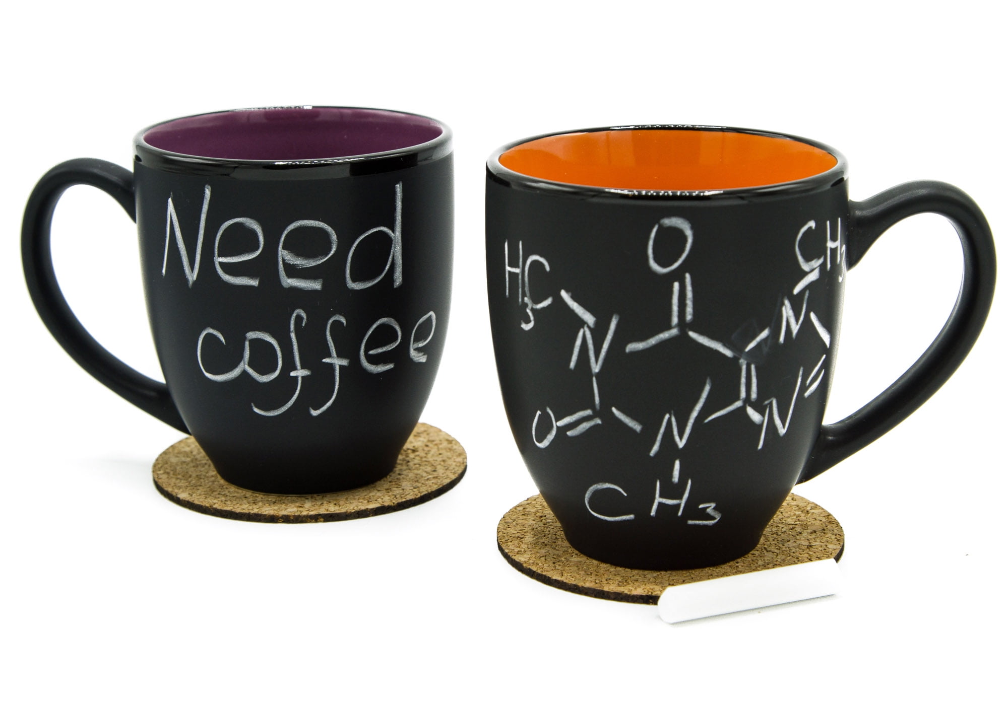 Coffee Academy Latte Mugs - Set of 4