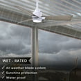 thumbnail image 2 of Matthews Fan Company AKLK-MWH-GA-56 Alessandra 56” Matte White Ceiling Fan with 3 Gray Ash Blades, Integrated LED Light Kit, Remote Control, Indoor/Outdoor Wet Rated, 2 of 6