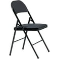 thumbnail image 4 of 4PCS Simple Leather Black Folding Chair Upholstered Folding Chair, 4 of 7