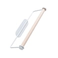 thumbnail image 2 of Paper Roll Rack Wood Toilet Tissue Hanger Kitchen Bathroom Paper Roll Towel Storage Holder Shelf, White, 2 of 8