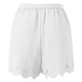 thumbnail image 3 of PEASKJP Shorts for Women Women's High Waisted Ultra Soft Athletic Sweat Shorts Casual Summer Lounge Pants with Pockets (White,XL), 3 of 5