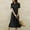 Black, variant on Gspmoly Summer Dress, Women Summer Round Neck Solid Color Casual Strapless Party Short Maxi Dress Party Dresses for Women Prime Deals