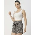 thumbnail image 3 of Moomaya Stylish Printed Women's Shorts - Regular Fit Casual Summer Shorts, 3 of 9