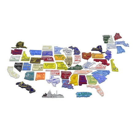 Date Magnet Set - All 50 State Magnets Plus DC and Puerto Rico Complete Set