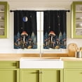 thumbnail image 5 of Kitchen Curtains Over Sink for Bathroom Window Cafe Basement Cortinas para Cocina Farmhouse Camper Rv Short Mini Curtain Mushroom Plant Elegant Country Rustic Modern Cute - 26×24‘‘, 5 of 6