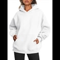 thumbnail image 4 of Sudadera Informal de Larga con Capucha para Mujer, Jersey de y Otoño con Bolsillos. L, 4 of 9