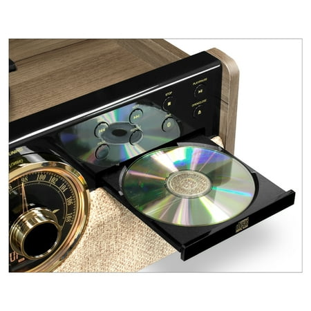 Victrola - Bluetooth Audio System - Farmhouse Walnut