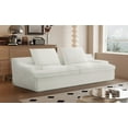 thumbnail image 5 of 90 Inch Wide Oversized Full Foam 4 Seater Couch for Living Room, Upholstered Modern Couch with Deep Seat & Wide Armrests, Ergonomic Compressed Sofa, No Assembly, Ivory, 5 of 9