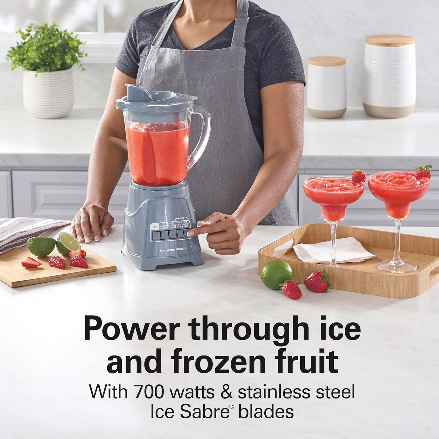 Blender For Smoothies, 40 Oz Glass Jar, 12 Functions Including Puree, Crush Ice, 700 Watts - Black (58148A)