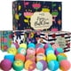 thumbnail image 1 of Set de regalo de bombas de baño para mujeres: 24 bombas de baño naturales y orgánicas con aceites esenciales y manteca de karité hidratante, spa, regalo de cumpleaños, regalos de cuidado personal para, 1 of 8