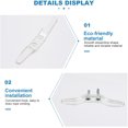 thumbnail image 4 of HAHADAXA 10pcs Blind Cord Safety Cleat Blind Rope Cleat Window Cord Cleat Clear Plastic Child Safety Cord Cleat for Window Blinds Curtains Sun Shades Rope, 4 of 7