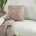 thumbnail image 4 of Mina Victory Sofia 20x20" Square Fabric Sequins Throw Pillow in Blush Pink, 4 of 5