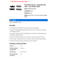 thumbnail image 2 of Rear Brake Pad Set - Compatible with 2004 - 2010 INFINITI QX56 2005 2006 2007 2008 2009, 2 of 2