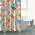 thumbnail image 4 of Pioneer Flower 72x84in Shower Curtain,Bathroom Decorative Shower Curtains Set with 12 Hooks,Modern Waterproof Washable Shower Curtain, 4 of 4