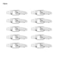 thumbnail image 1 of 10pcs Spring Hasp Lock Buckle Wooden Chest Box Toggle Latch Catch Zinc Plated Iron, 1 of 1