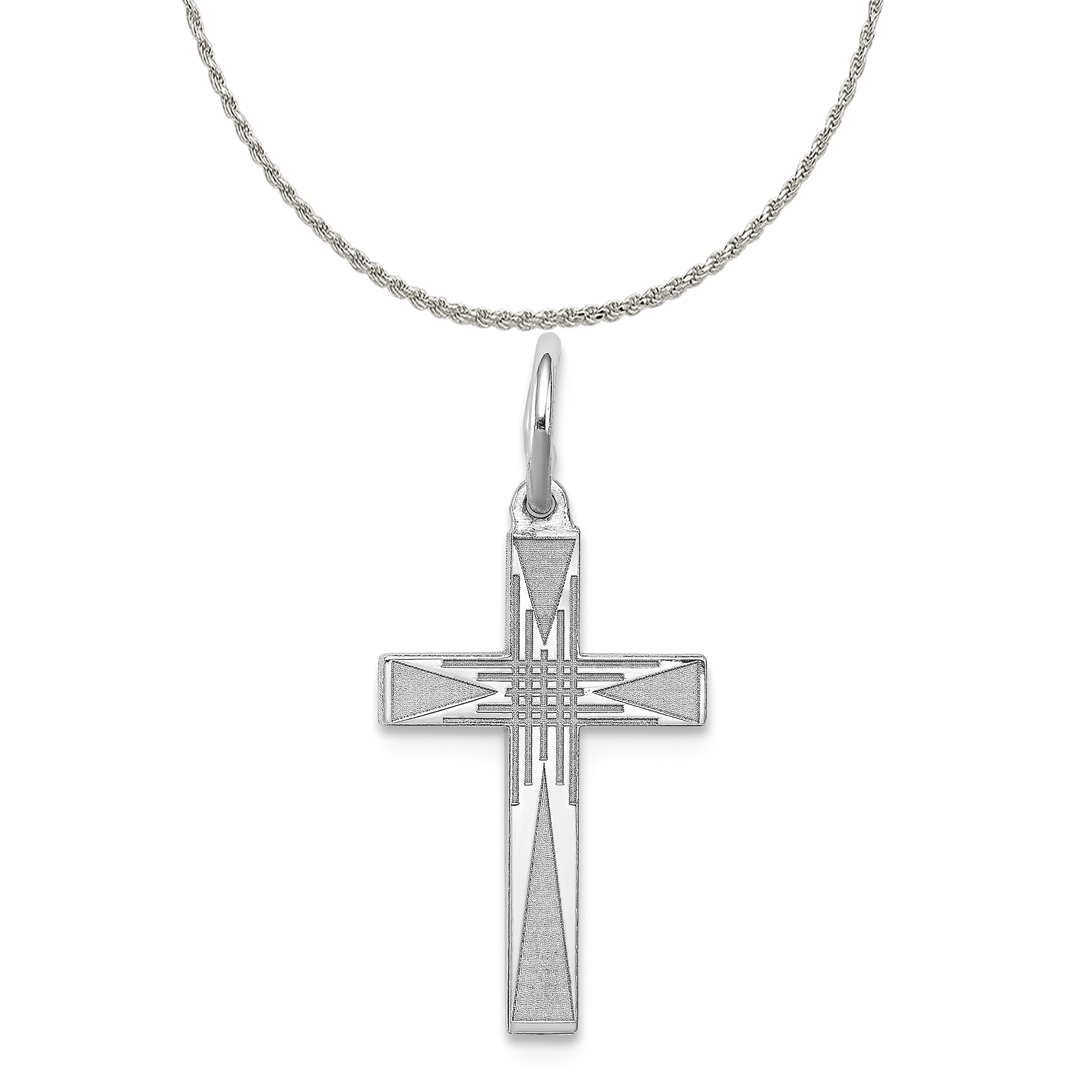 Sterling Silver Rope Chain Necklace 