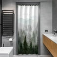 thumbnail image 2 of Stall Shower Curtain 36"x72" Inches Small Shower Curtain, Forest Mountain Shower Curtain Tree Shower Curtains for Bathroom, Nature Shower Curtain Hooks, 2 of 6