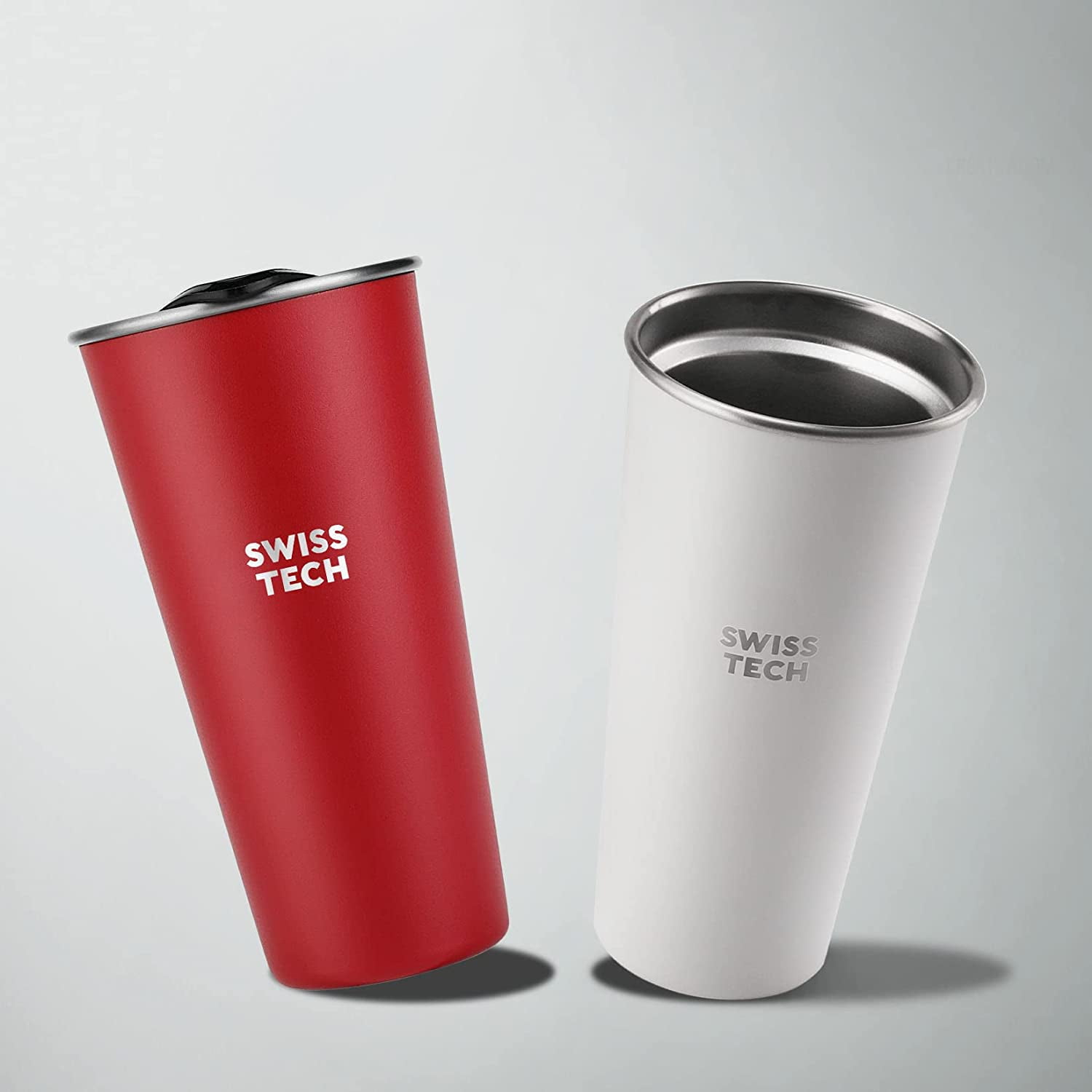 Swiss+Tech 10 oz Tumbler Double Wall Vacuum Insulated Tumbler, Stainless  Steel Tumbler with Lid, Cor…See more Swiss+Tech 10 oz Tumbler Double Wall