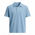 thumbnail image 3 of Polo Shirts for Men Short Sleeve Quarter Button Up Tee Shirts Basic Blue Shirts Men, 3 of 4
