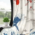 thumbnail image 2 of Japanese Cherry Blossom Blackout Window Curtains for Living Room,Noise Reducing Curtains,52x84 Inch,Set of 2, 2 of 6