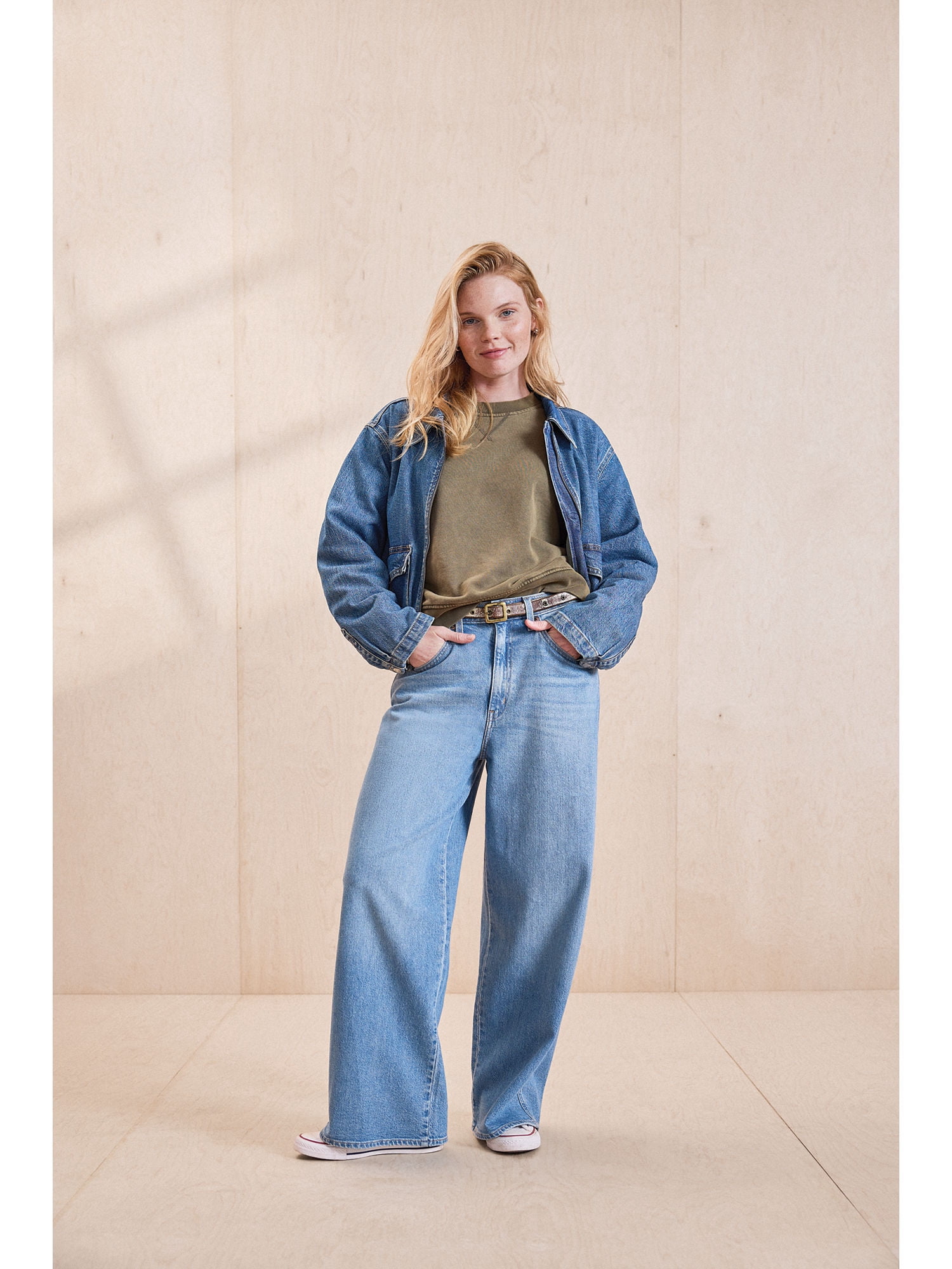 Levi Strauss Signature Women's and Women's Plus Vintage Cinch Loose Cargo Pants