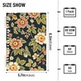 thumbnail image 3 of Flowers and Leaves Ring Binder Notebook Journey Note Diary College Ruled Spiral Notebook Study Loose Leaf Paper A5 60 Pages, 3 of 8