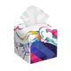 thumbnail image 1 of Balery Colorful Bulldog Porta Pañuelos de Cuero con Estampado – Funda Moderna Cuadrada para Caja de Pañuelos, Dispensador 5x5x5'', 1 of 7