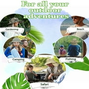 Mens Sun Protection Hat with Neck Flap Cover,Wide Brim Outdoor Fishing Hiking Camping Hunting Boating Safari Gardening