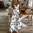 thumbnail image 4 of Dalmatian Print Sleeveless Dress Elegant gown clothes for women elegant and pretty women's dresses, 4 of 6