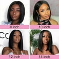 Lizheee And Wig Synthetic Lace Front Wig Short Lace Frontal Wig
