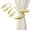 Gold, variant on Konghyp 2Pcs Curtain Tiebacks No-Hole Free Installation, Twisted Metal Live Buckle Tiebacks, Elegant Window Fixers for Home Decor, Versatile Ties for Living Rooms, Bedrooms, Offices