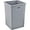 Gray, variant on HOMEZY-US Square Plastic Garbage Can, 35 Gallon Capacity, Indoor/Outdoor Rated, 19-1/2"W x 19-1/2"D x 27-4/5"H, Utility Trash Can, No Lid, Gray